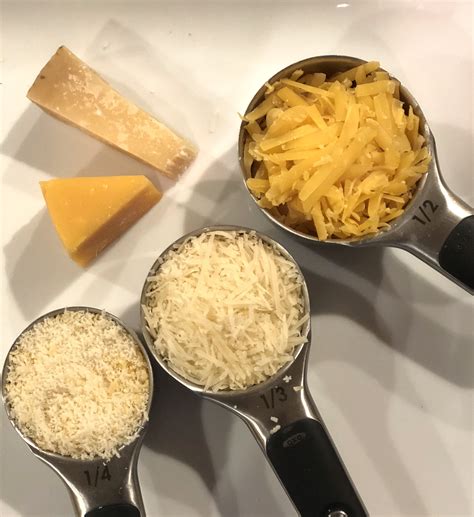 1 1/2 cups shredded cheese to oz